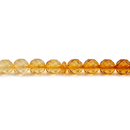 سبحة 45 كهرمان طبيعي ملون بيلية 9 مم Faceted شرابة قماش