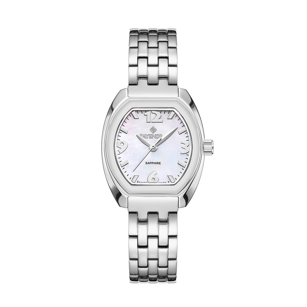 Stainless Steel 316 Watch Silver Color - WHITE MOP DIAL