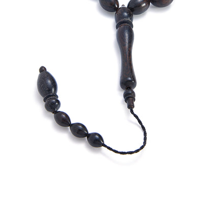 سبحة 33 ابنوس زيتونة 14*9 مم مكتل طقم اسطنبولي