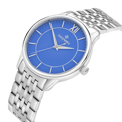 Stainless Steel 316L Watch Silver Color For Men - BLUE MOP DIAL