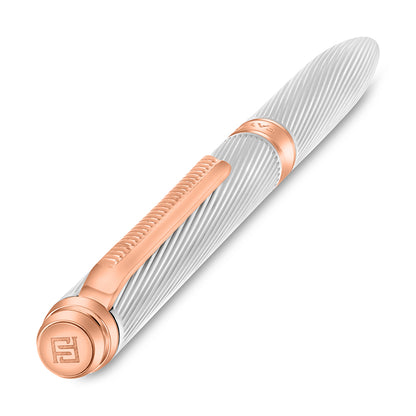 Fayendra Luxury Pen Silver And Golden Rose Plated