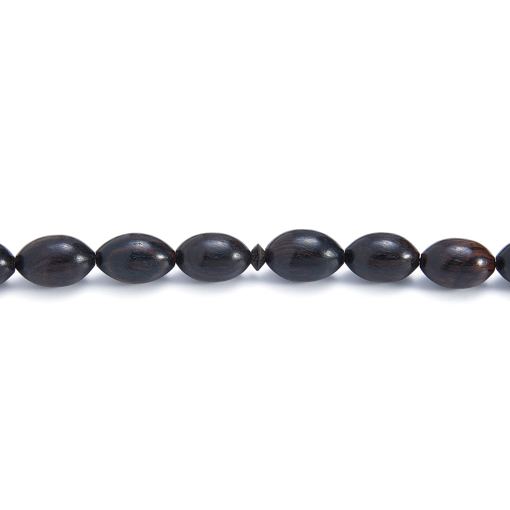 سبحة 33 ابنوس زيتونة 14*9 مم مكتل طقم اسطنبولي