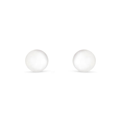 Sterling Silver 925 Earring Golden Plated Embedded With Natural White Pearl