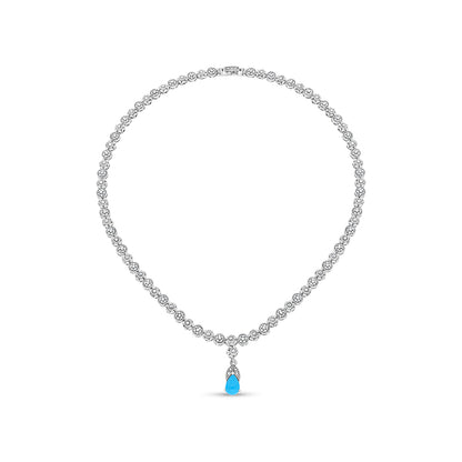 Sterling Silver 925 Set Embedded With Natural Processed Turquoise And Marcasite Stones