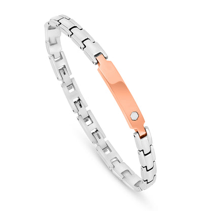 Stainless Steel 316L Bracelet, Silver And Golden Color For Men