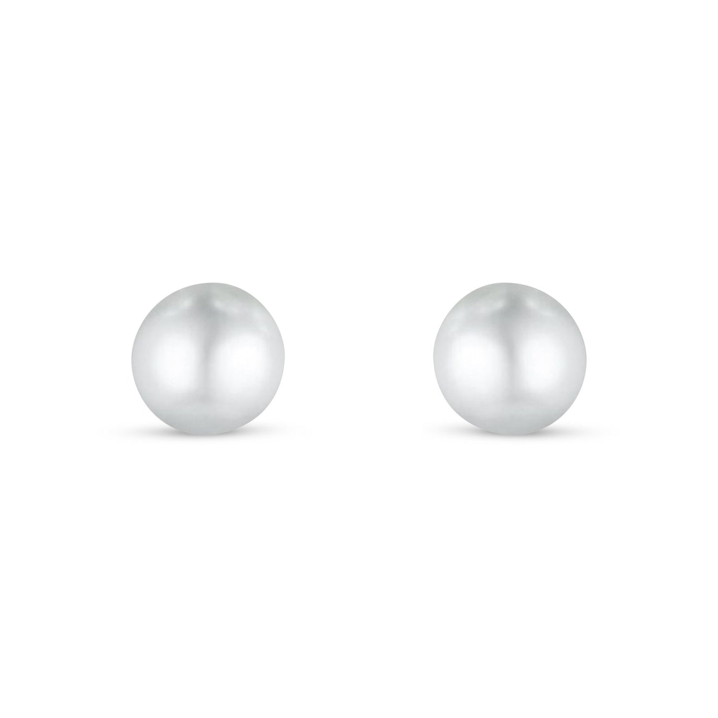 Sterling Silver 925 Earring Golden Plated Embedded With Natural White Pearl