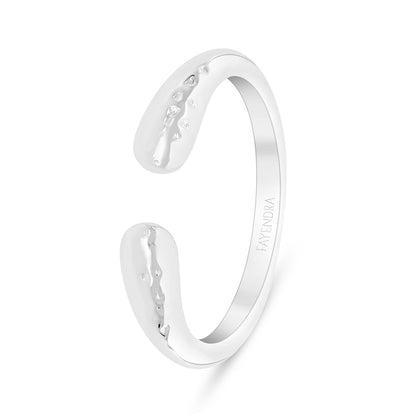 Sterling Silver 925 Ring Rhodium Plated