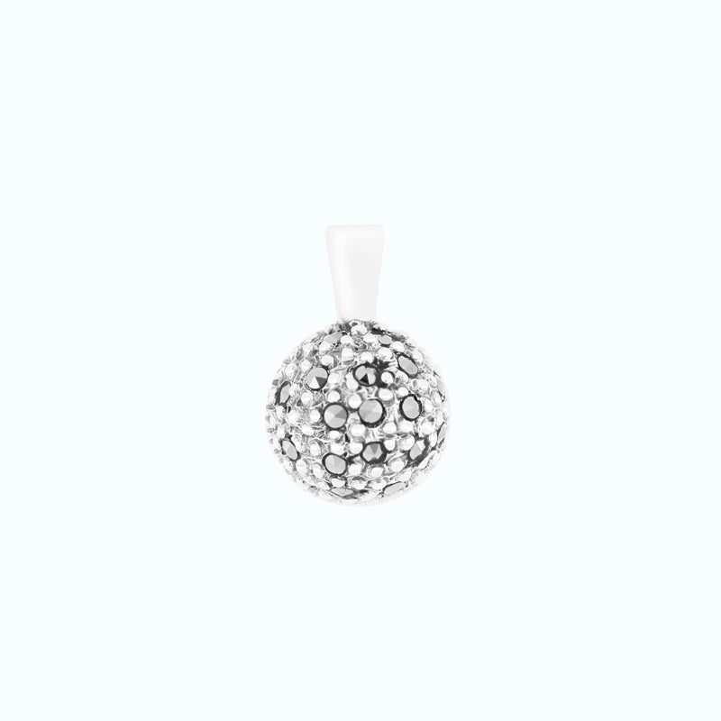Sterling Silver 925 Pendant Embedded With Marcasite Stones