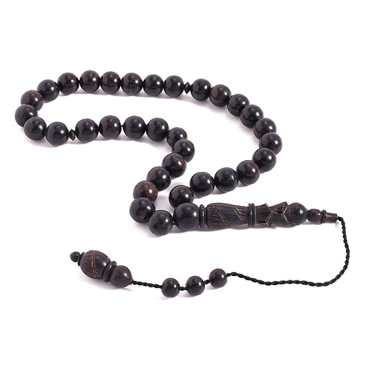 سبحة 33 ابنوس بيلية 9 مم مكتل طقم اسطنبولي