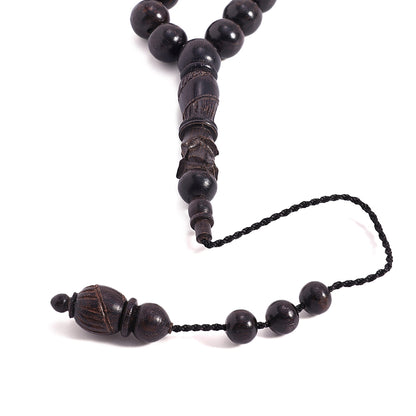 Ebony Rosary 33 Beads 9 mm Solid, Istanbul Set