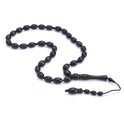 سبحة 33 ابنوس زيتونة 14*9 مم مكتل طقم اسطنبولي