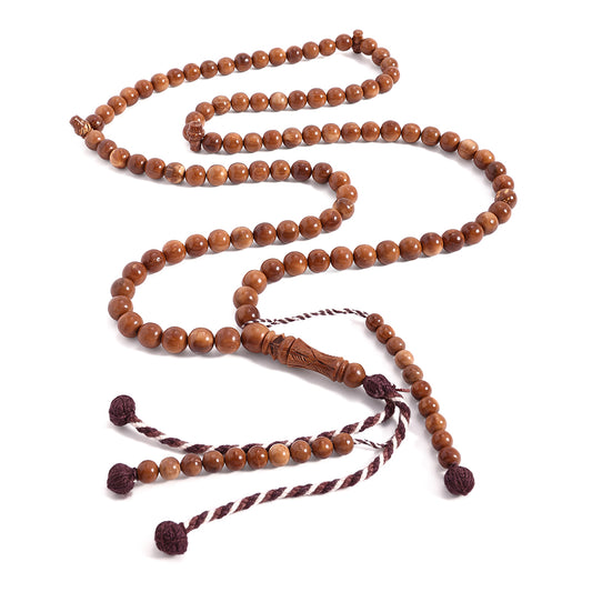 سبحة 100 كوك سادة بيلية 10 مم مكتل افريقي مع عدادين