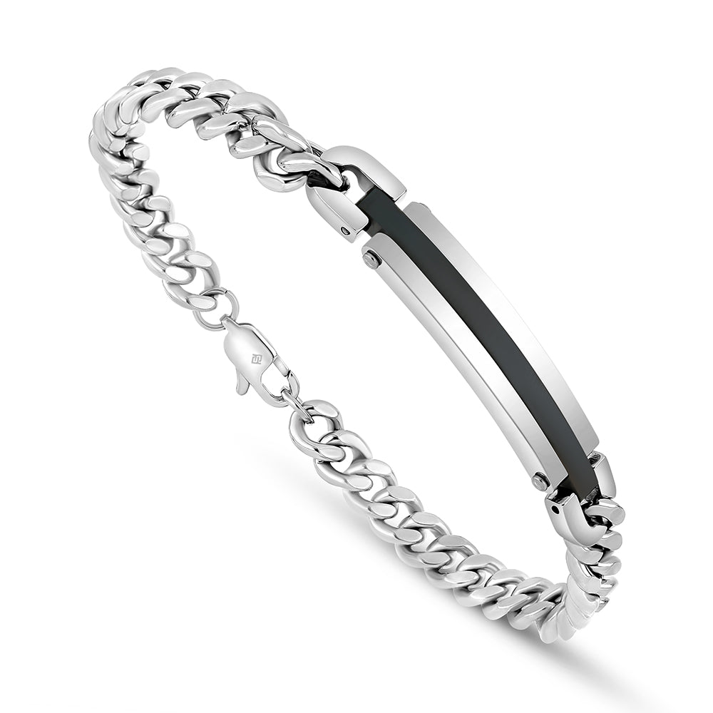 اسورة ستانلس ستيل عيار 316L و 304L لون فضي و اسود 
