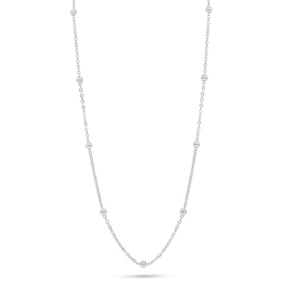 Sterling Silver 925 Necklace Rhodium Plated