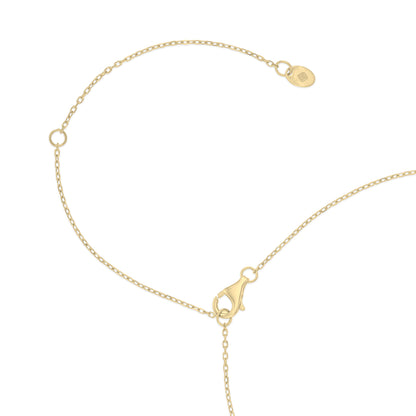 Sterling Silver 925 Necklace Golden Plated Embedded With White Zircon