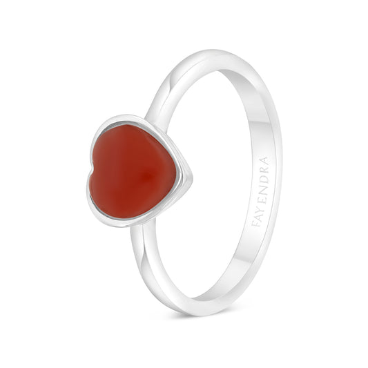 Sterling Silver 925 Ring Embedded With Natural Aqiq