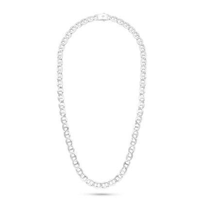 Sterling Silver 925 Necklace Rhodium Plated For Men