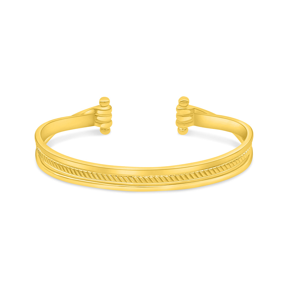 Sterling Silver 925 Bangle Golden Plated