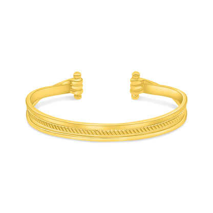 Sterling Silver 925 Bangle Golden Plated