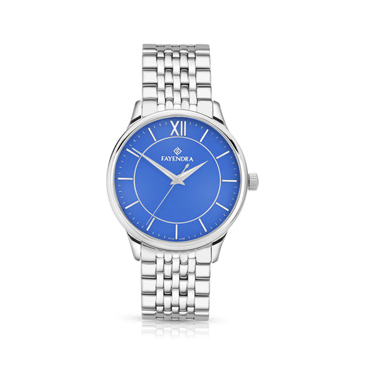Stainless Steel 316L Watch Silver Color For Men - BLUE MOP DIAL