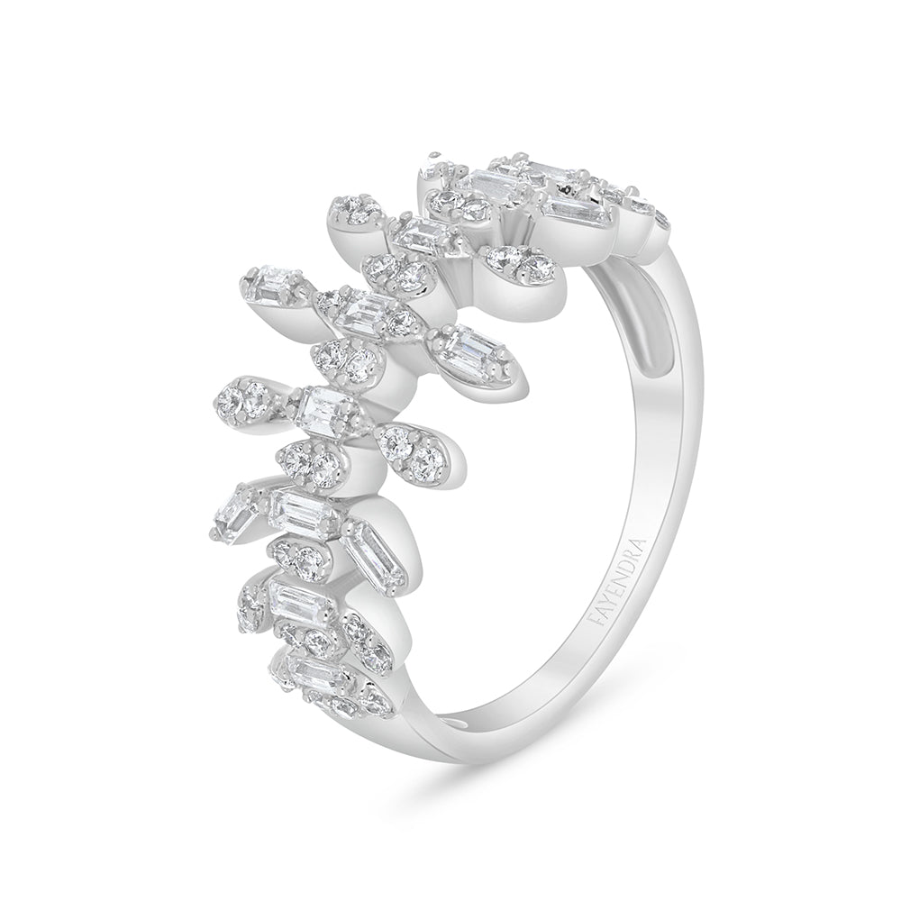 Sterling Silver 925 Set Rhodium Plated Embedded With White Zircon
