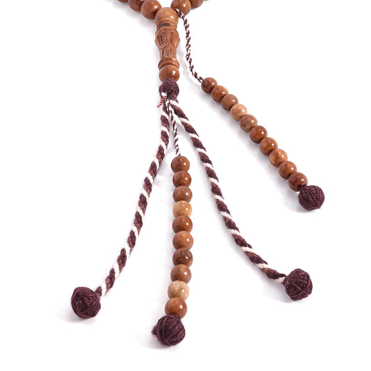 سبحة 100 كوك سادة بيلية 10 مم مكتل افريقي مع عدادين