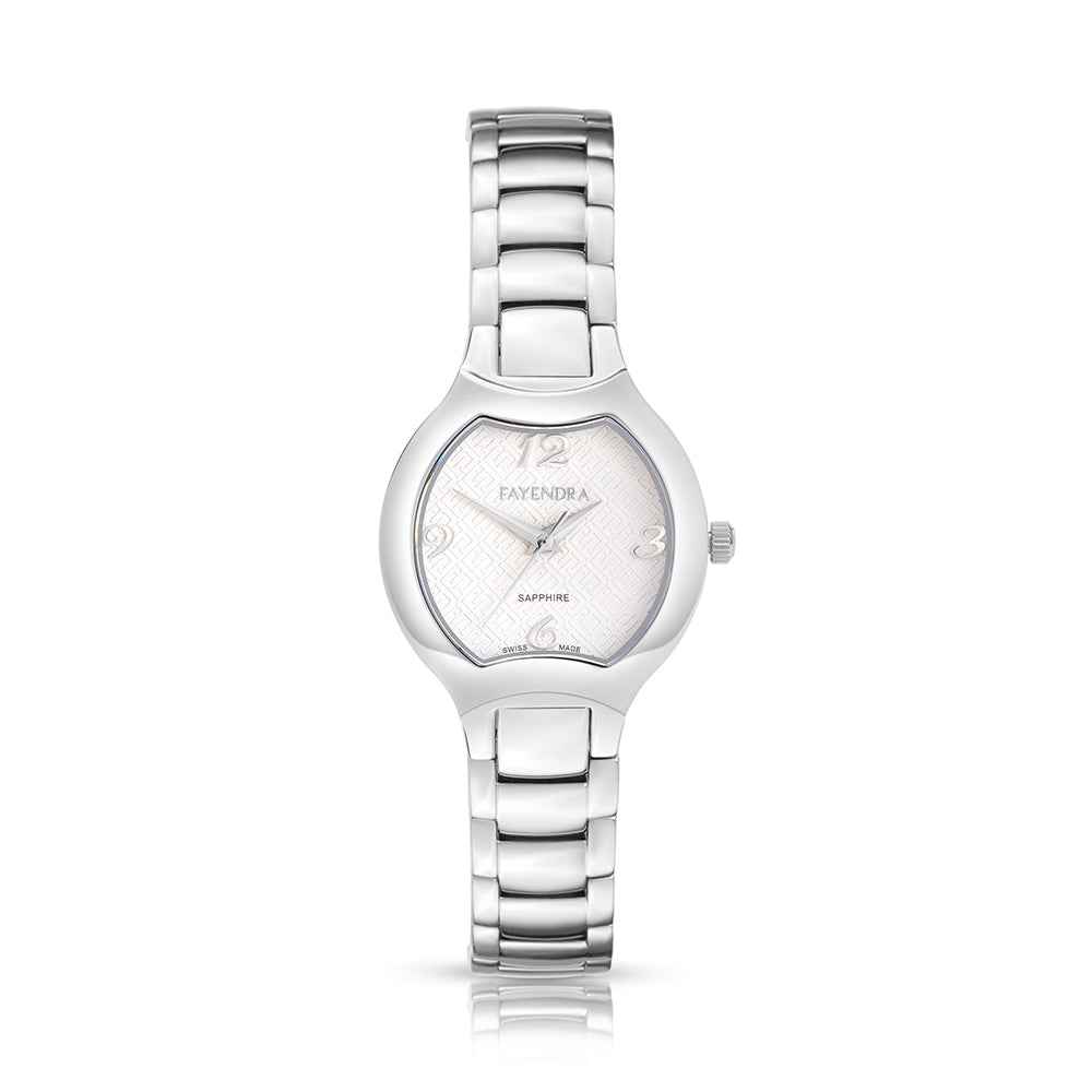 Stainless Steel 316L Watch Silver Color - WHITE METAL DIAL