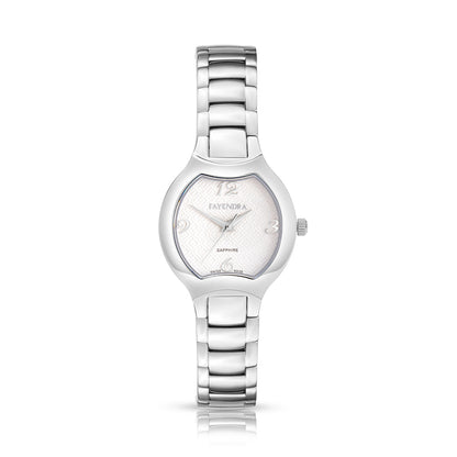 Stainless Steel 316L Watch Silver Color - WHITE METAL DIAL