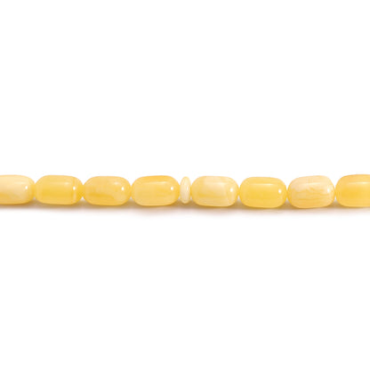 Rosary 33 Embedded With Natural Yellow Amber Premium Grade Barrel-Shaped 8*12 mm Fabric Tassel
