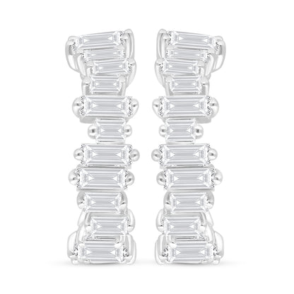 Sterling Silver 925 SET Rhodium Plated Embedded With White Zircon