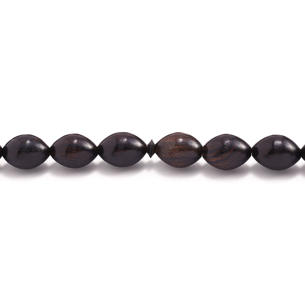 Ebony Rosary 33 Olive Beads 10*14 mm Solid Istanbul Set