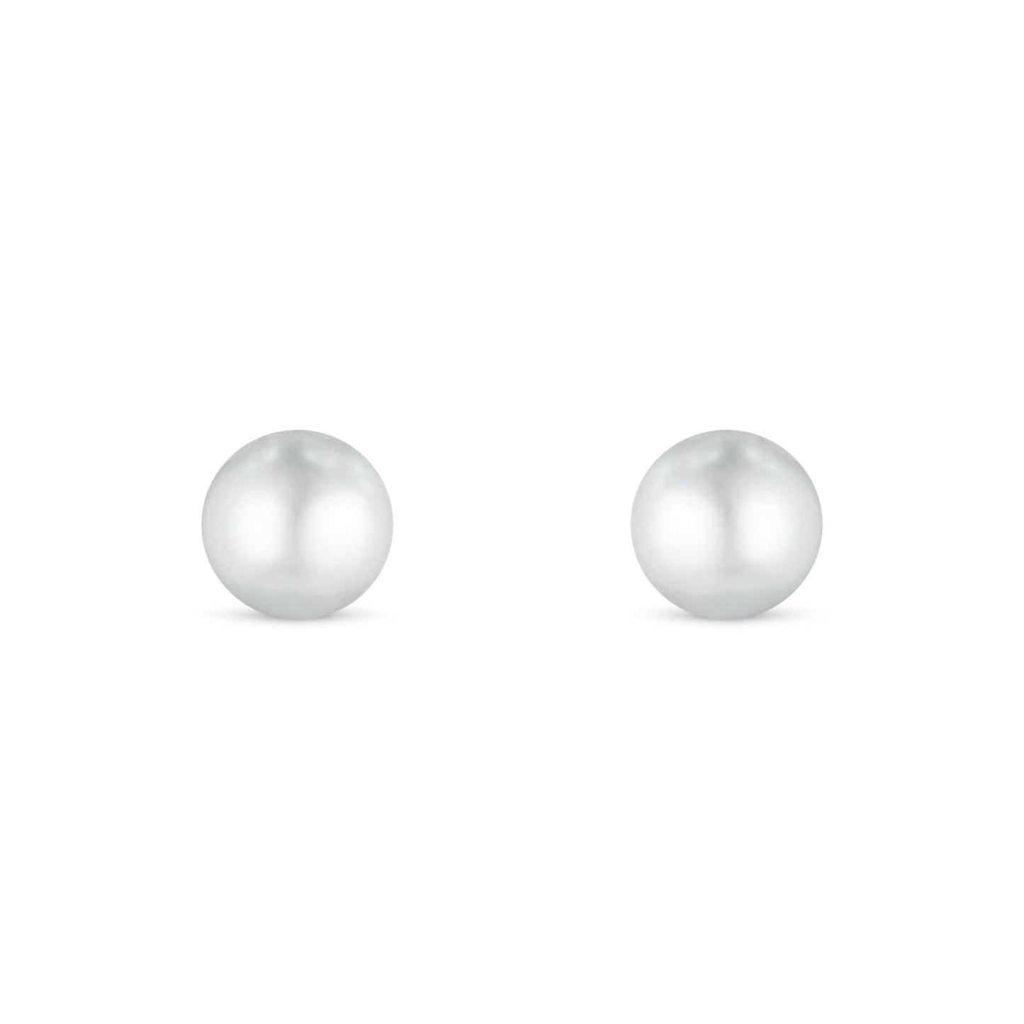 Sterling Silver 925 Earring Golden Plated Embedded With Natural White Pearl