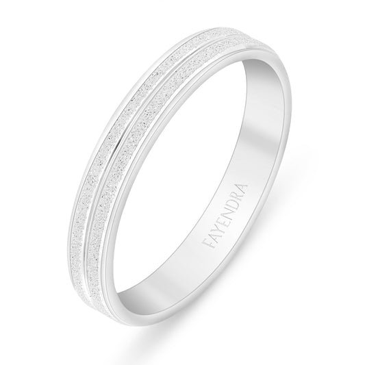 Sterling Silver 925 Ring Rhodium Plated