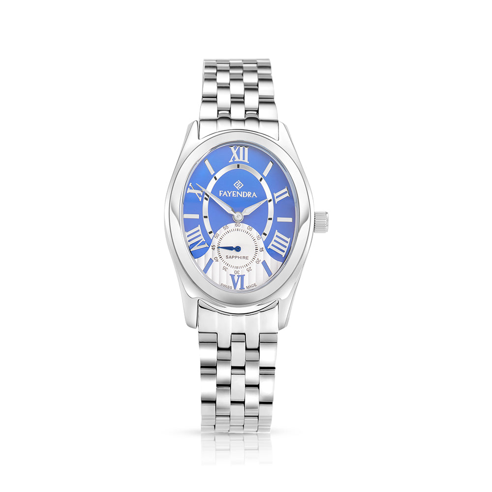 Stainless Steel 316L Watch Silver Color - BLUE MOP DIAL