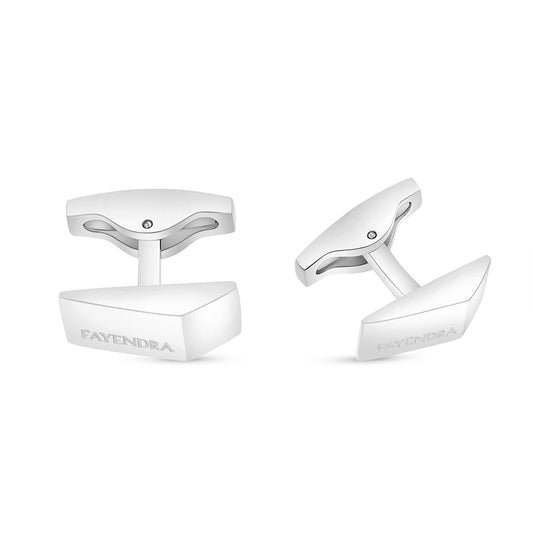 Stainless Steel Cufflink 316L Silver Color Shiny Steel