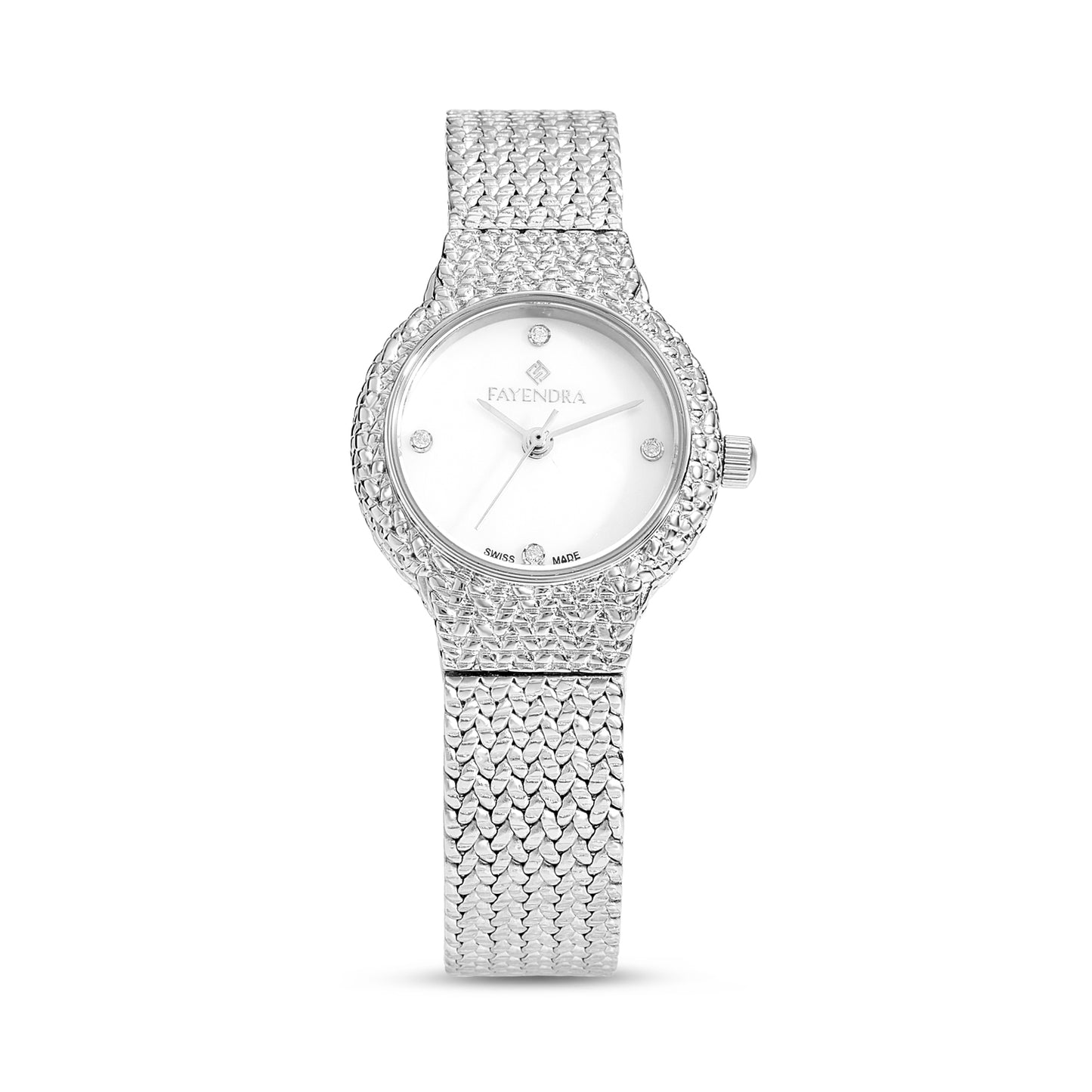 Stainless Steel 316L Watch Silver Color - WHITE MOP DIAL