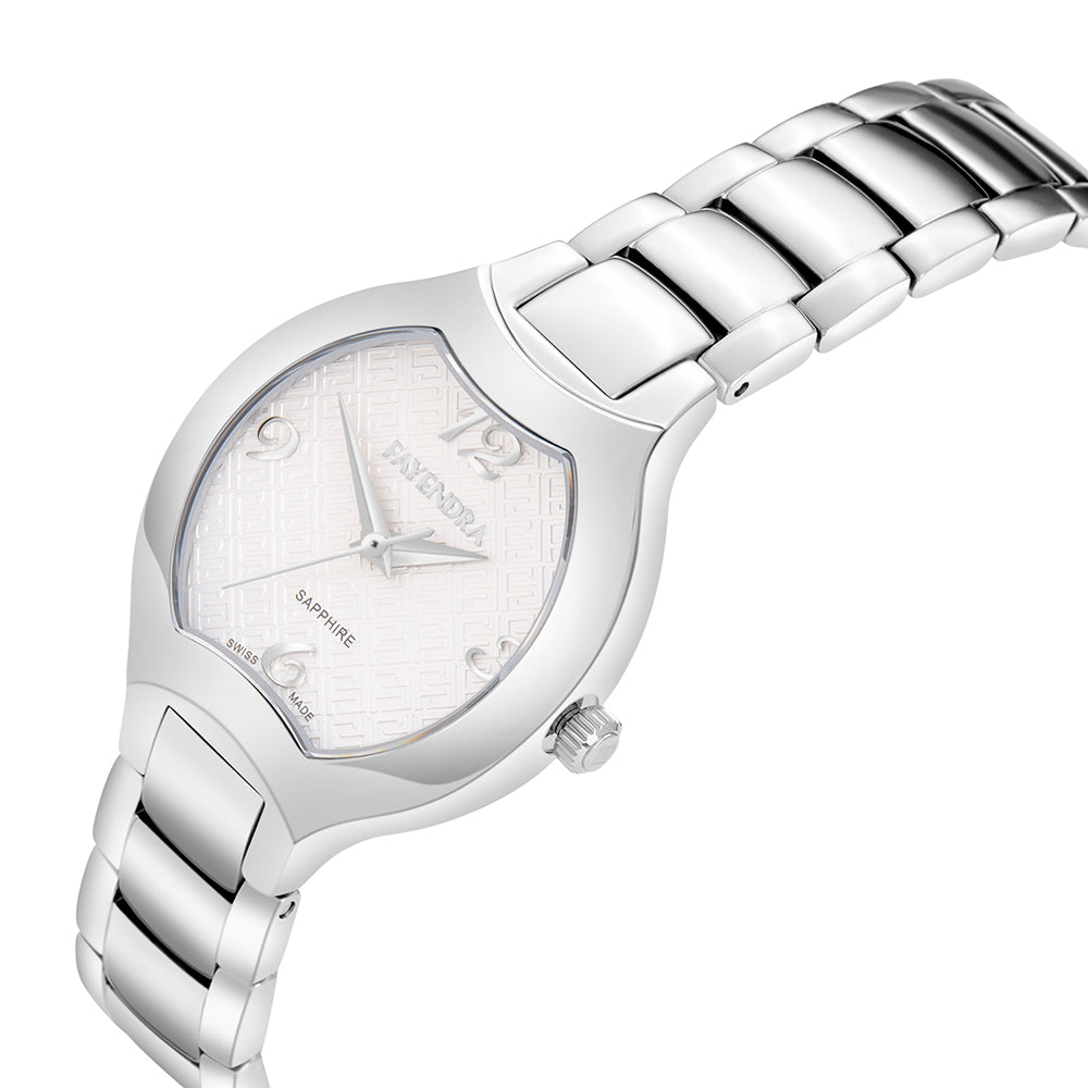 Stainless Steel 316L Watch Silver Color - WHITE METAL DIAL