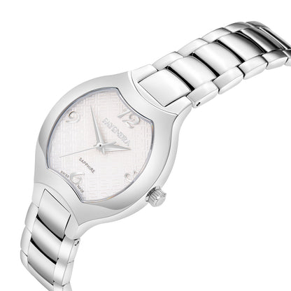 Stainless Steel 316L Watch Silver Color - WHITE METAL DIAL