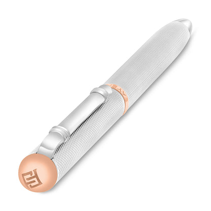 Fayendra Luxury Pen Silver And Golden Rose Plated
