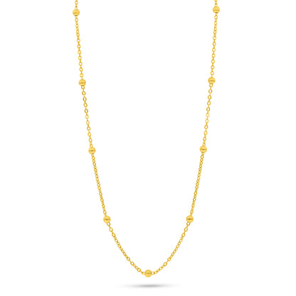Sterling Silver 925 Necklace Golden Plated