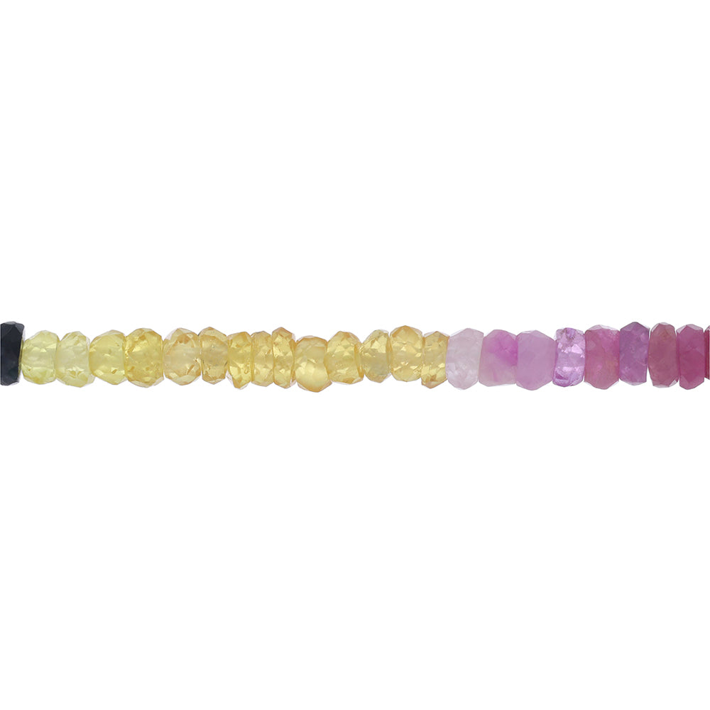 Necklace of Natural Stones Sapphire , Emerald, and Ruby Elegantly finished with a Sterling Silver 925 clasp