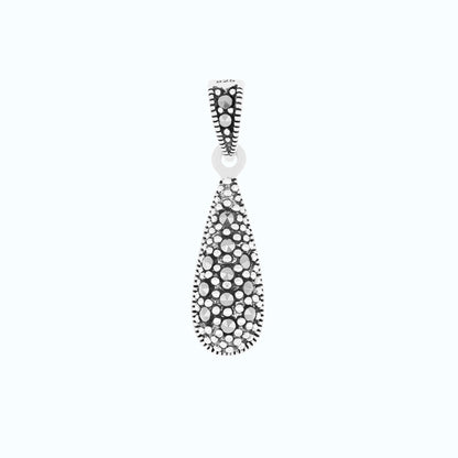 Sterling Silver 925 Pendant Embedded With Marcasite Stones