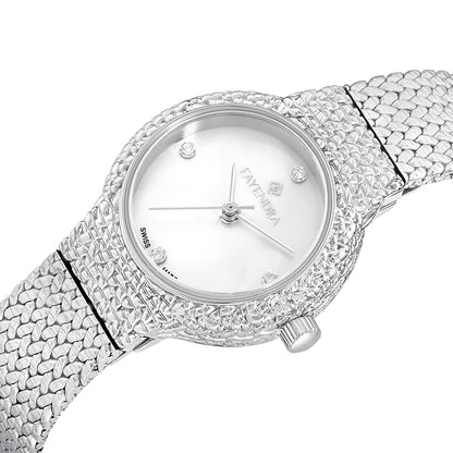Stainless Steel 316L Watch Silver Color - WHITE MOP DIAL