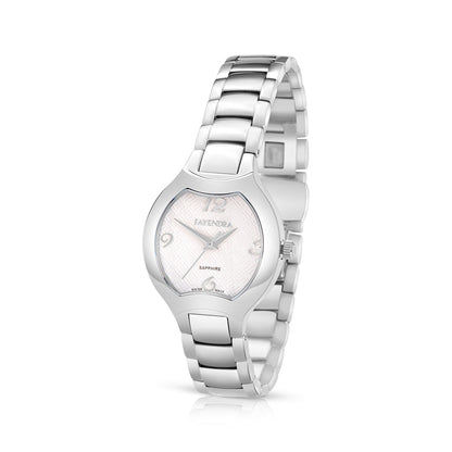 Stainless Steel 316L Watch Silver Color - WHITE METAL DIAL