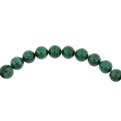 Rosary 33 Sterling Silver 925 Set Oxidized Embedded With Malachite Bead 9-10 ML LOGO