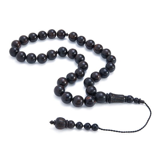 Rosary 33 Ebony  Beads 12 mm Solid, Istanbul Set