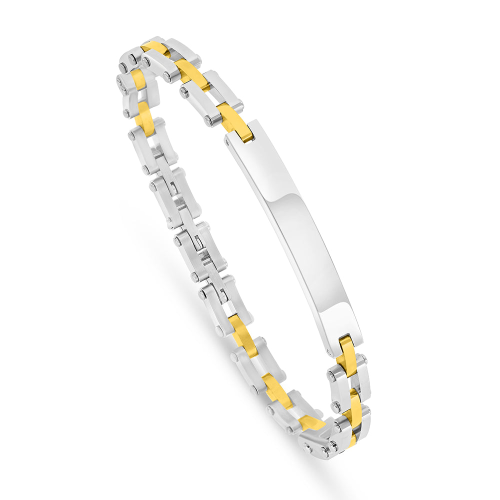 Stainless Steel 316L Bracelet, Silver And Golden Color For Men