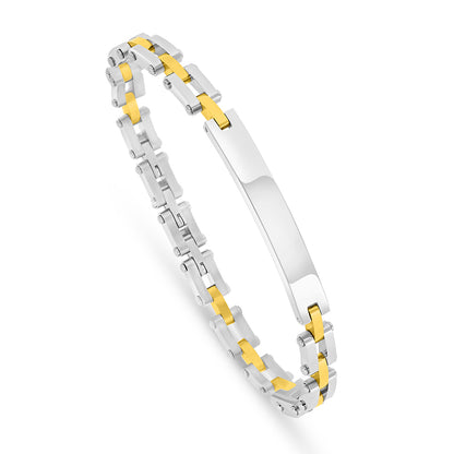 Stainless Steel 316L Bracelet, Silver And Golden Color For Men