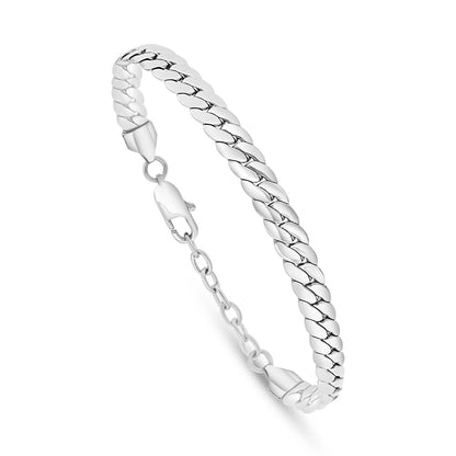 Stainless Steel 316L Bracelet, Silver Color For Men