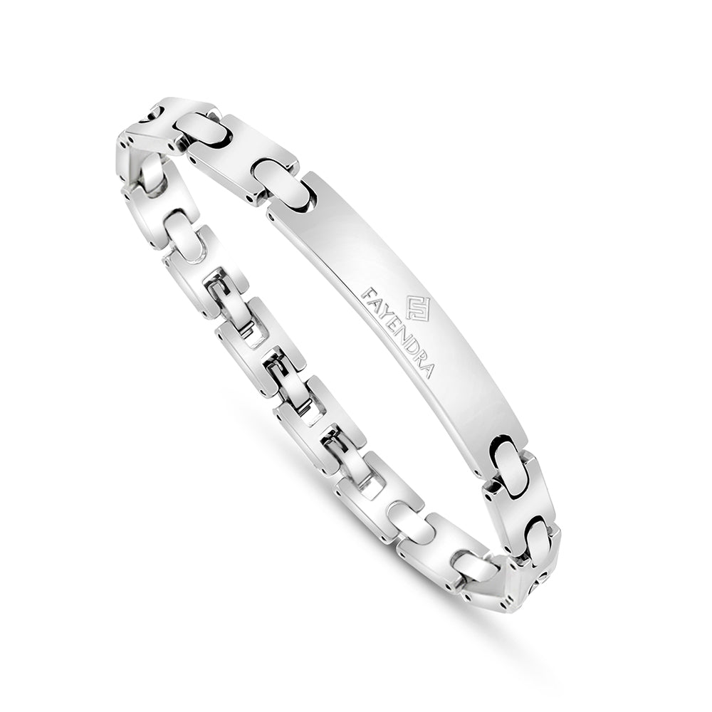 Stainless Steel 316L And 304 L Bracelet, Silver Color For Men